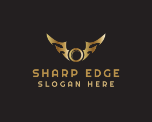 Coin Sharp Wings logo design