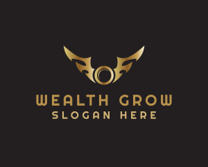 Coin Sharp Wings logo design