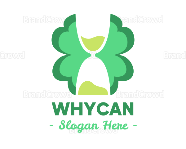 Hourglass Clover Leaf Logo