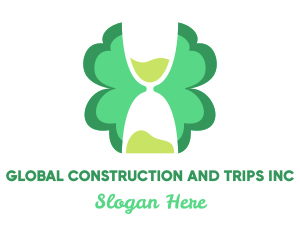 Hourglass Clover Leaf Logo