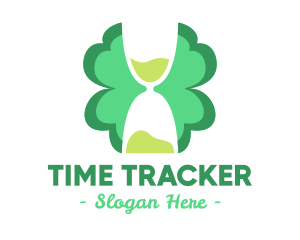 Hourglass Clover Leaf logo design