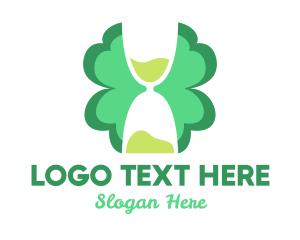 Hourglass Clover Leaf Logo