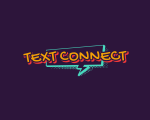 Texting - Mural Art Messaging logo design