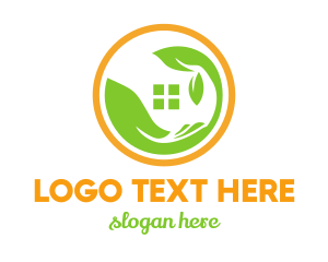 Green House - Hand Sprout Window logo design