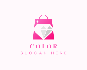 Shopper - Diamond Jewelry Shopping Bag logo design