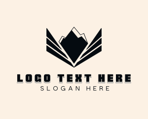 Wings - Mountain Outdoor Exploration logo design