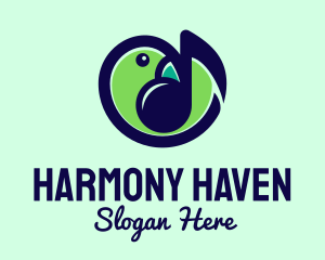 Harmony - Song Bird Music logo design
