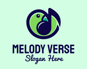 Lyrics - Song Bird Music logo design