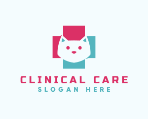 Pet Veterinary Cross logo design