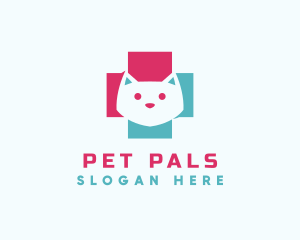 Pet Veterinary Cross logo design