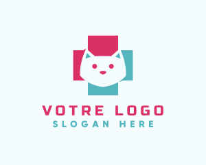 Pet Veterinary Cross logo design