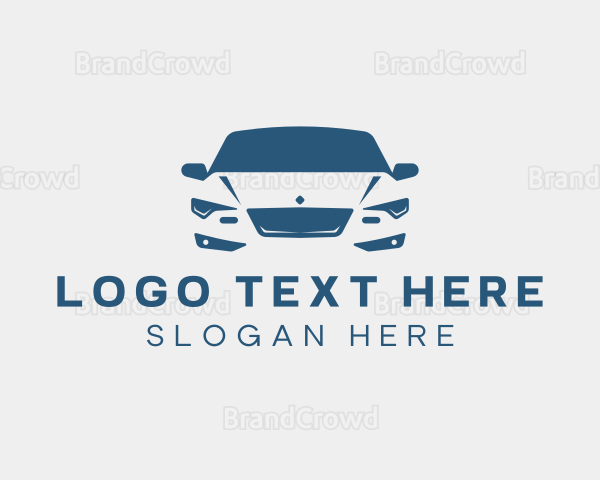 Blue Sedan Vehicle Logo