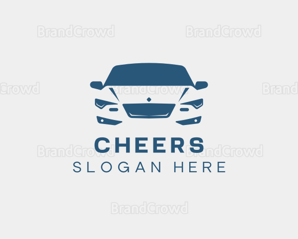 Blue Sedan Vehicle Logo