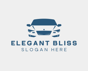 Road Trip - Blue Sedan Vehicle logo design