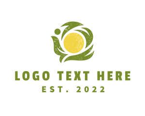 Herbal - Sun Leaves Farming logo design