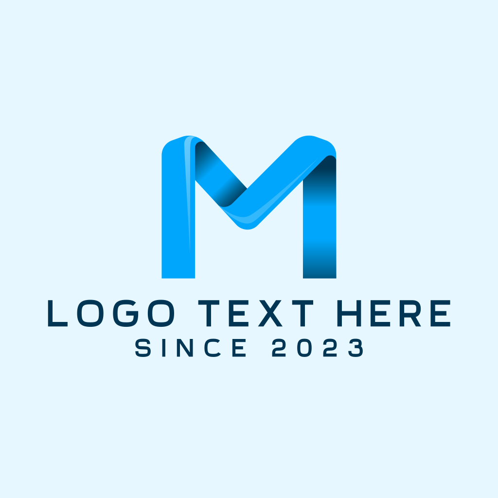 Letter M trade marketing logo design vector Template