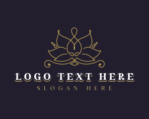 Floral Lotus Wellness Logo