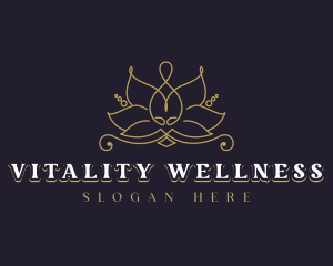 Floral Lotus Wellness logo design