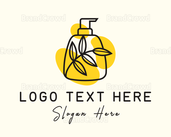 Natural Lotion Bottle Logo