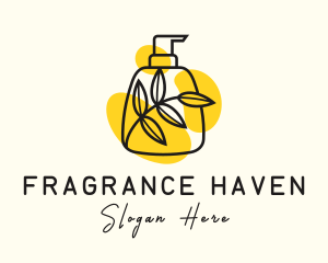 Natural Lotion Bottle logo design