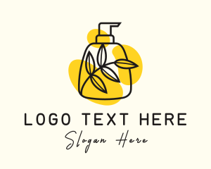 Natural Lotion Bottle Logo