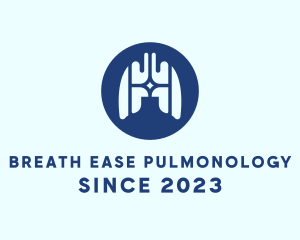 Pulmonology - Medical Respiratory Lungs logo design