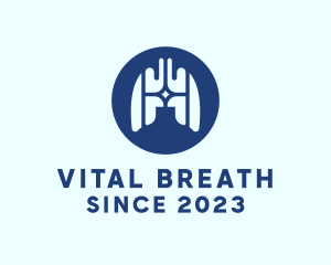 Breathing - Medical Respiratory Lungs logo design