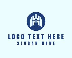 Body Organ - Medical Respiratory Lungs logo design