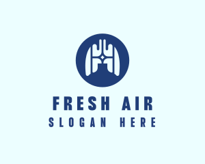 Medical Respiratory Lungs logo design