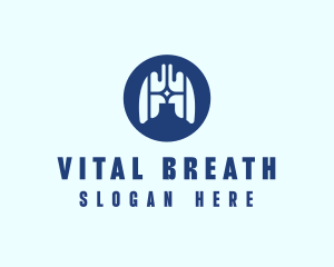 Lung - Medical Respiratory Lungs logo design