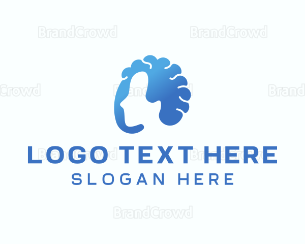 Creative Human Head Psychology Logo