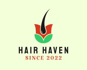 Floral Hair Dermatologist logo design
