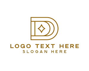 Digital Marketing - Star Company Letter D logo design