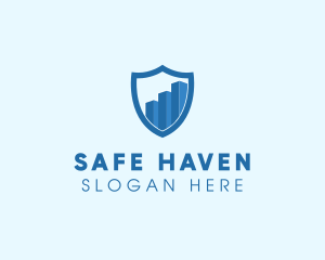 Security Shield Graph logo design