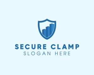 Security Shield Graph logo design