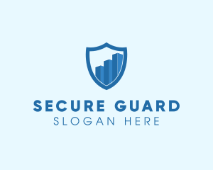 Security Shield Graph logo design