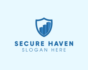 Protected - Security Shield Graph logo design