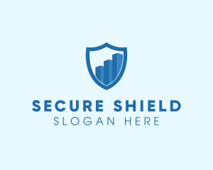 Security Shield Graph logo design