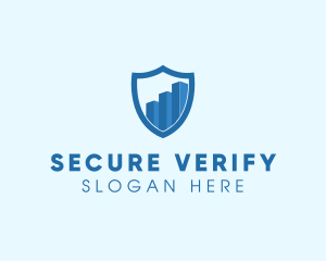 Security Shield Graph logo design