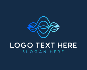 Lab - Audio Waves Technology logo design