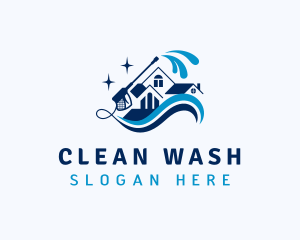 Washer - Pressure Washer House logo design