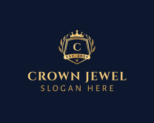 King Crown Shield logo design