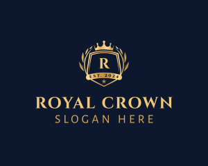 King - King Crown Shield logo design