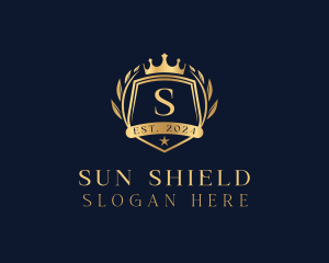 King Crown Shield logo design