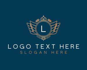 Classic - Wings Crest Luxury logo design