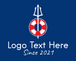 Nautical - Nautical Trident Lifeguard logo design
