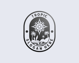 Tropical Island Navigation logo design