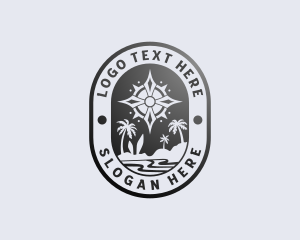 Travel Agency - Tropical Island Navigation logo design