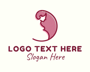 Obstetrics - Maternity Pregnant Woman logo design