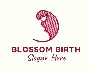 Obstetrics - Maternity Pregnant Woman logo design